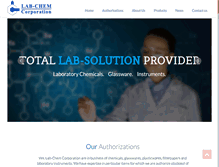 Tablet Screenshot of labchemcorp.com